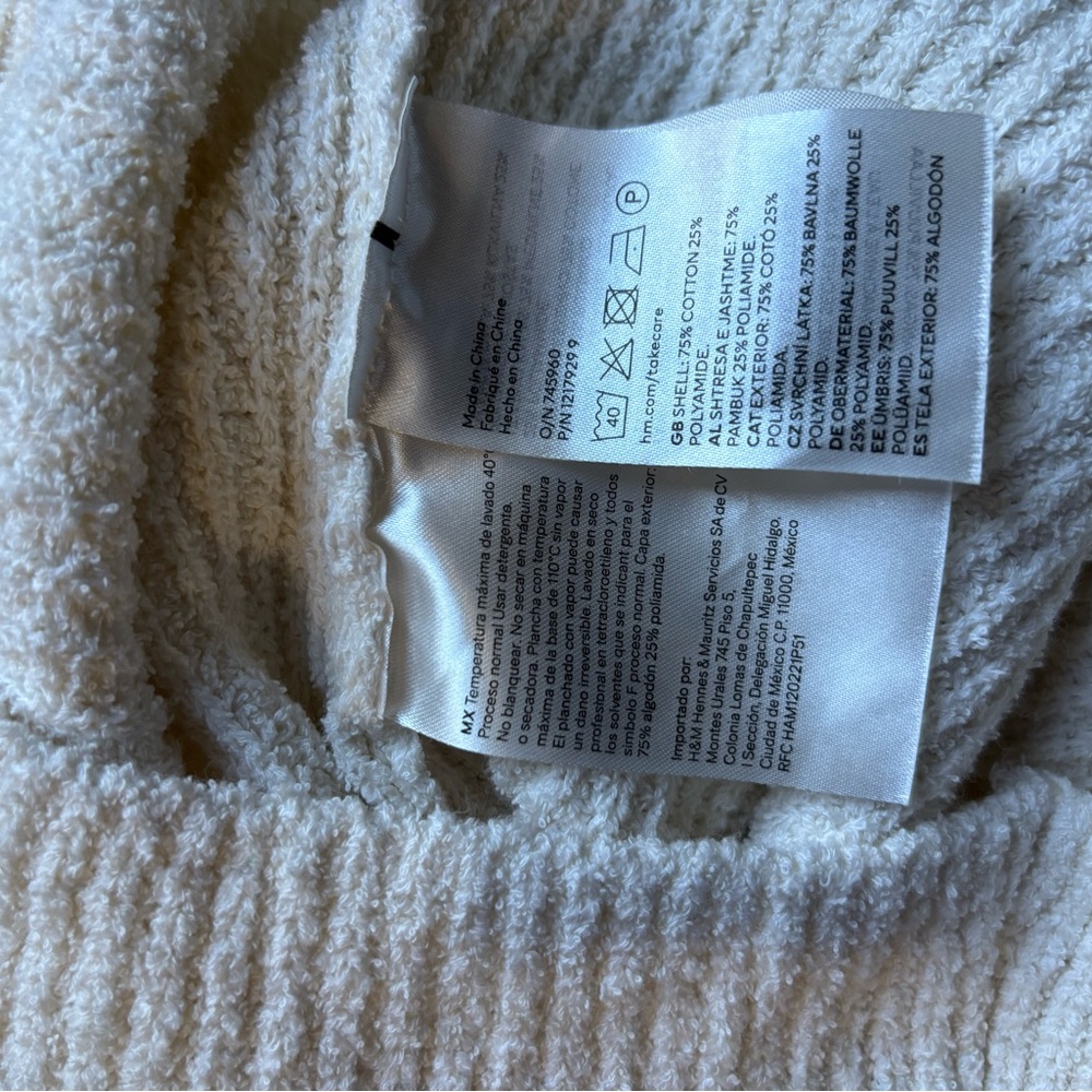 H&M Off-White Textured Knit Top - Picture 4 of 4